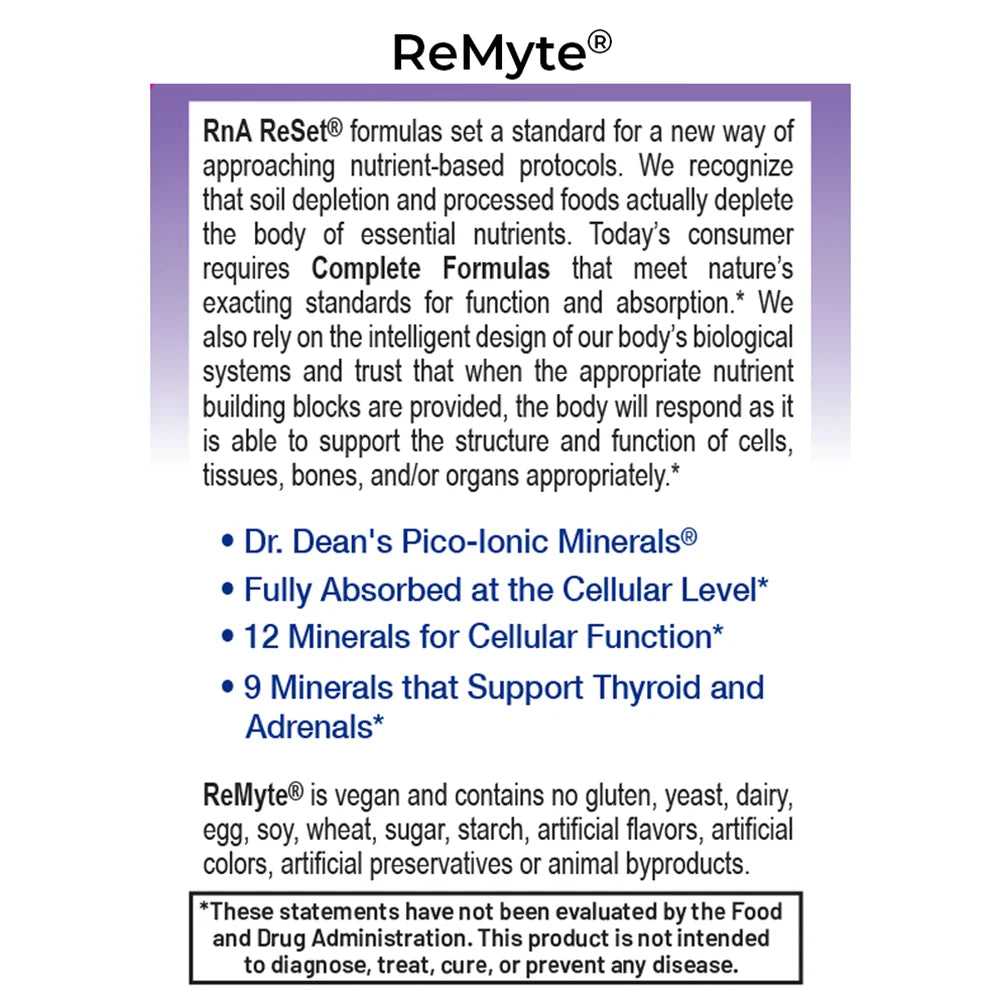 ReMyte® | 12-Mineral Electrolyte for Cellular Hydration