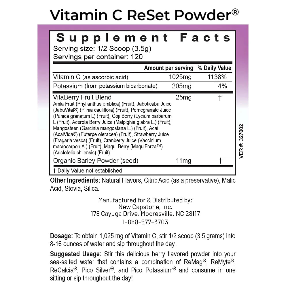 Vitamin C ReSet® Powder | Whole Food Vitamin C
