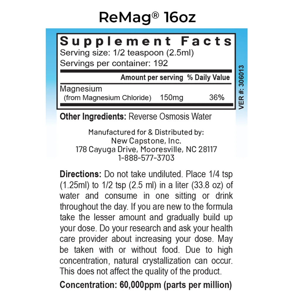 ReMag® | Picometer Magnesium for Cellular Energy