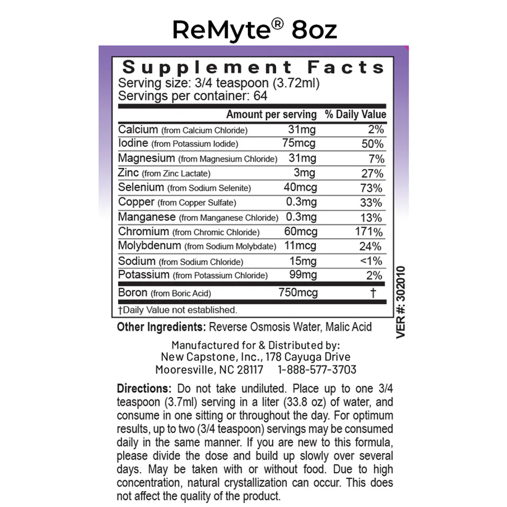 ReMyte® | 12-Mineral Electrolyte for Cellular Hydration